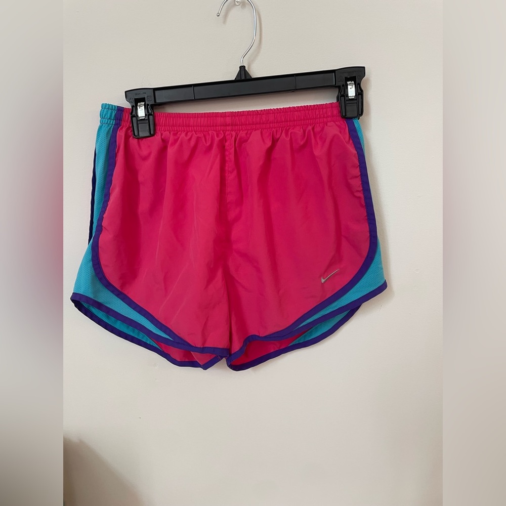 Nike shorts - pink, purple, aqua